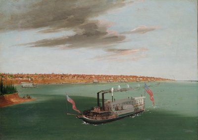 St. Louis vom Fluss aus gesehen von George Catlin