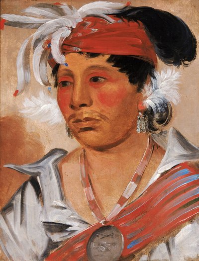 String, ein berühmter Krieger von George Catlin
