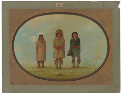 Drei Creek-Indianer von George Catlin
