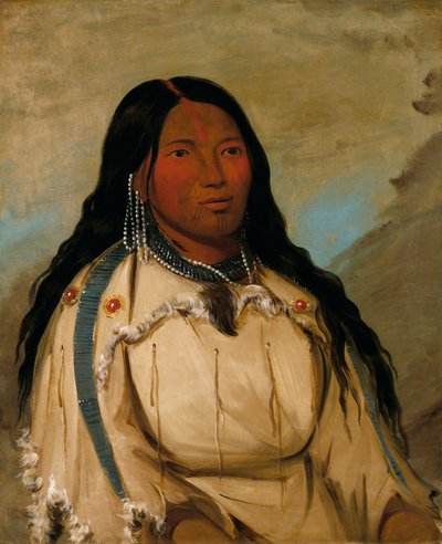 Tow-éé-ka-wet, eine Cree-Frau von George Catlin