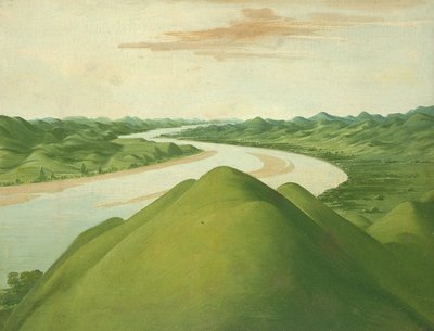 Blick in die "Cross Timbers", Texas von George Catlin