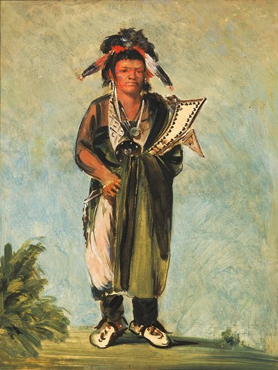 Wah-kón-ze-kaw, Die Schlange, 1828 von George Catlin