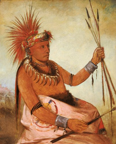 Wos-cóm-mun, Geschäftiger Mann, ein Tapferer von George Catlin