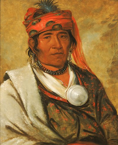 Ye-hów-lo-gee, Die Wolke, ein Häuptling, 1838 von George Catlin