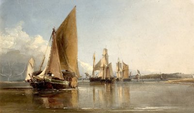 Boote fahren in die Medway ein von George Chambers