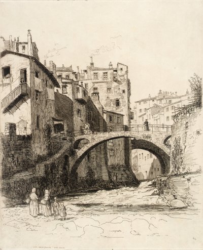 Die zwei Brücken, San Remo von George Charles Aid