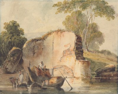 Eine Flusslandschaft von George Chinnery