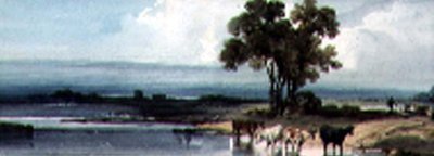 See mit Vieh, China von George Chinnery