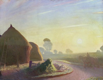 Sonnenaufgang im September von George Clausen