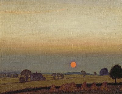 Sonnenuntergang, ca. 1920 von George Clausen
