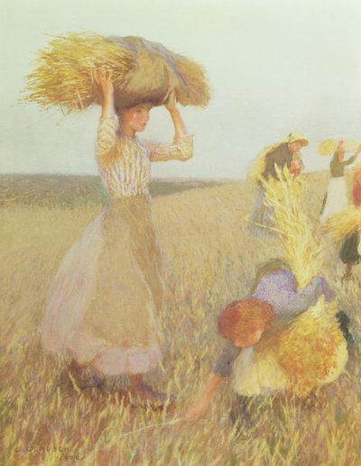 Die Ährenleserinnen von George Clausen