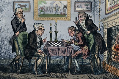 Ein Schachspiel, 1948 von George Cruikshank