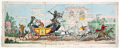Ein Ausflug nach R.... Hall von George Cruikshank