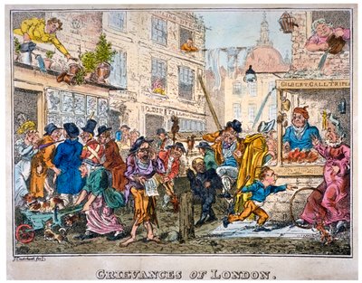 Beschwerden von London (1812) von George Cruikshank