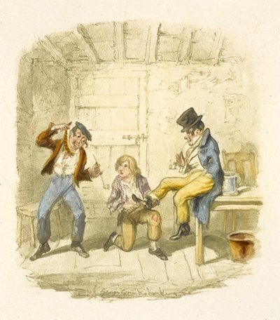 Illustration für „Oliver Twist“ von George Cruikshank