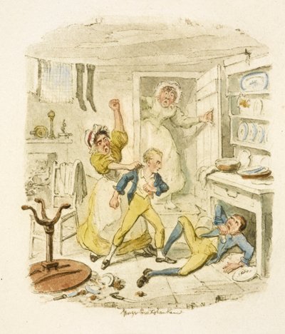 Illustration für "Oliver Twist" von George Cruikshank
