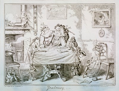 Eifersucht, 1835 von George Cruikshank