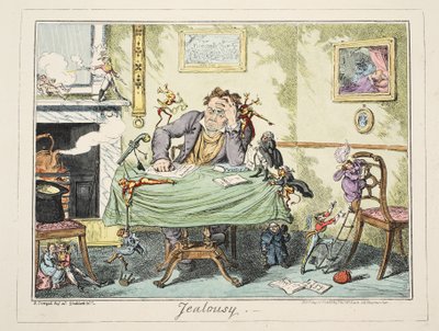 Eifersucht, veröffentlicht 1835 von George Cruikshank