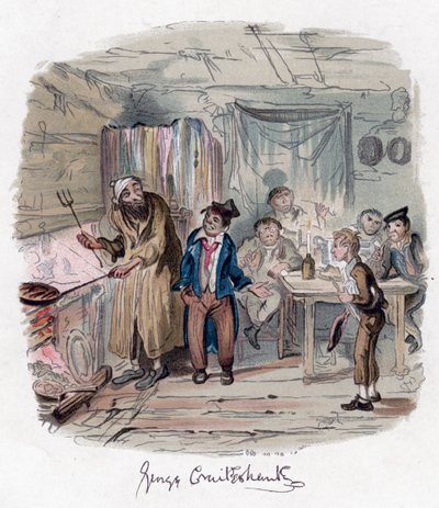 Oliver Twist, ca. 1838 von George Cruikshank