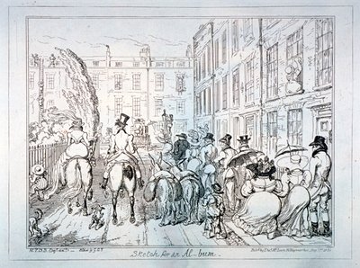 Skizze für ein Album von George Cruikshank