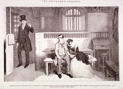 Die Kinder des Betrunkenen von George Cruikshank