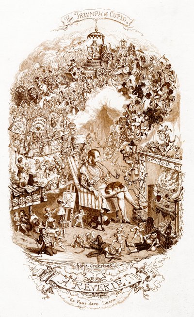 Der Triumph des Amor, 19. Jahrhundert von George Cruikshank