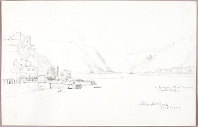 Rhein bei St. Goar von George Elbert Burr