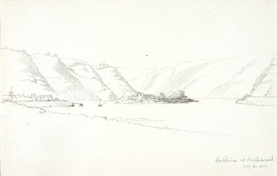 Der Rhein bei Bacharach von George Elbert Burr