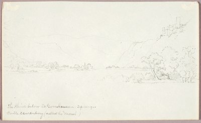 Der Rhein unterhalb von St. Goarshausen von George Elbert Burr