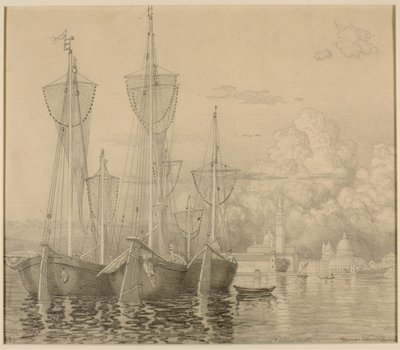 Venezianische Fischerboote von George Elbert Burr