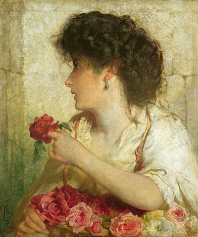 Eine Sommerrose, 1910 von George Elgar Hicks