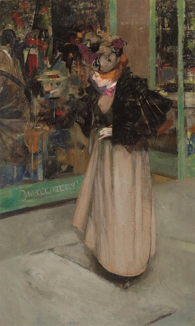 Das Schaufenster der Modistin von George F. Henry