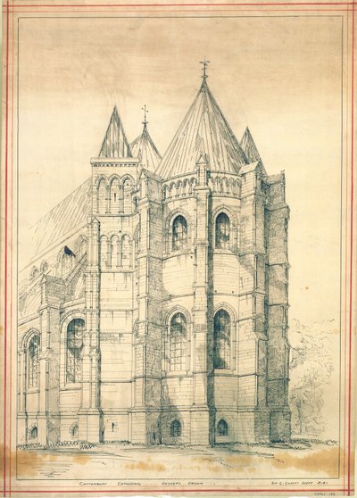 Skizze von George Gilbert Scott