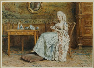 Nachmittagstee, 1876 von George Goodwin Kilburne