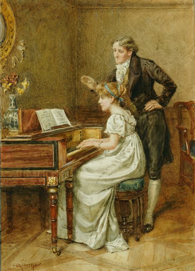 Der Musikmeister von George Goodwin Kilburne