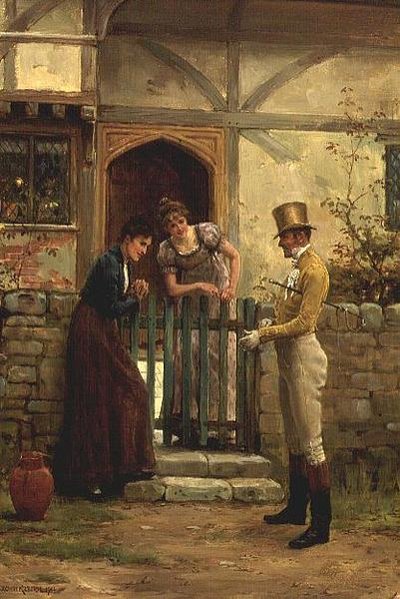 Der Besucher von George Goodwin Kilburne