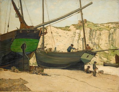 Hastings Luggers am Strand von Hastings von George Graham