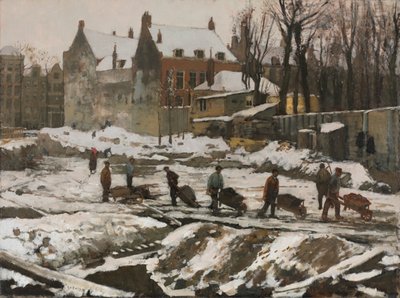 Baustelle in Amsterdam von George Hendrik Breitner