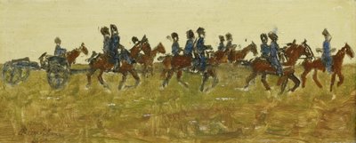 Husaren bei einem Manöver von George Hendrik Breitner