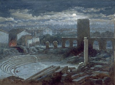 Das römische Theater, Arles, Mondlicht von George Henry Andrews
