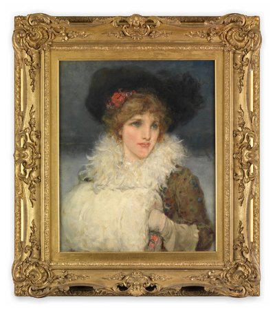 Frau, Halbfigur von George Henry Boughton