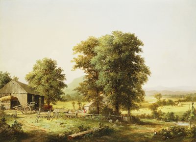 Sommerszene auf dem Bauernhof, 1862 von George Henry Durrie