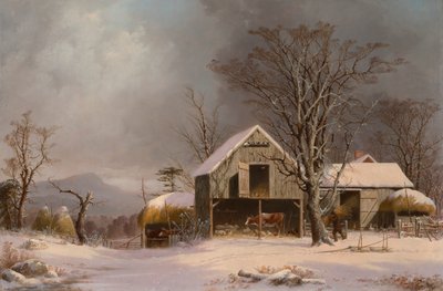 Winterszene in Neuengland von George Henry Durrie