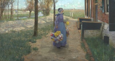 Blumenmädchen in Holland, 1887 von George Hitchcock