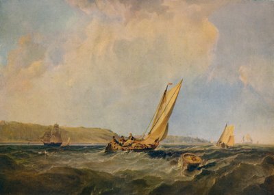 Blowing Hard-Off Cowes, 1834 von George Hyde Chambers