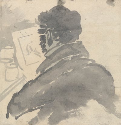 Studie von J.M.W. Turner beim Skizzieren von George Jones