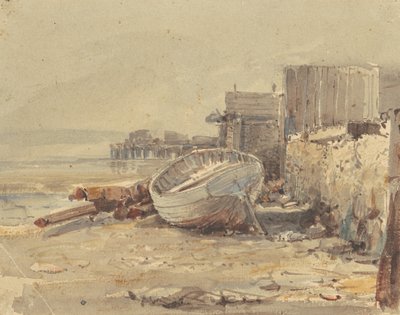 Gestrandetes Schiff, ca. 1880 von George Loring Brown