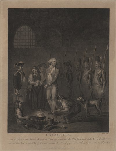 Lafayette im Gefängnis von Olmütz von George Morland