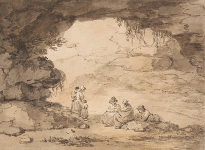 Bauern in einer Grotte von George Morland