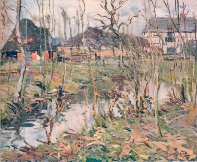 Ein Bauernhof in der Normandie, um 1911 von George Oberteuffer